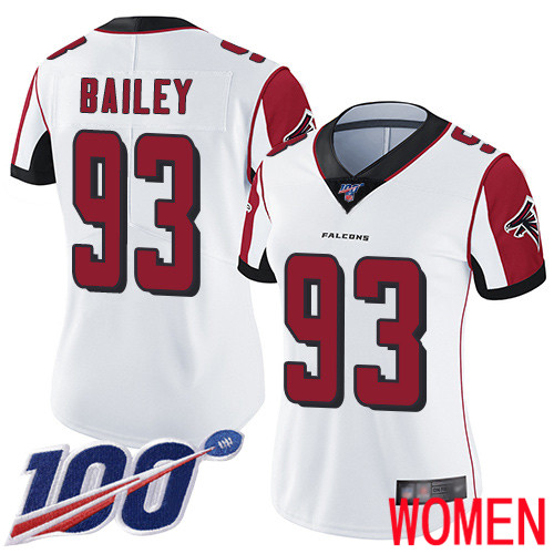 Atlanta Falcons Limited White Women Allen Bailey Road Jersey NFL Football #93 100th Season Vapor Untouchable->youth nfl jersey->Youth Jersey